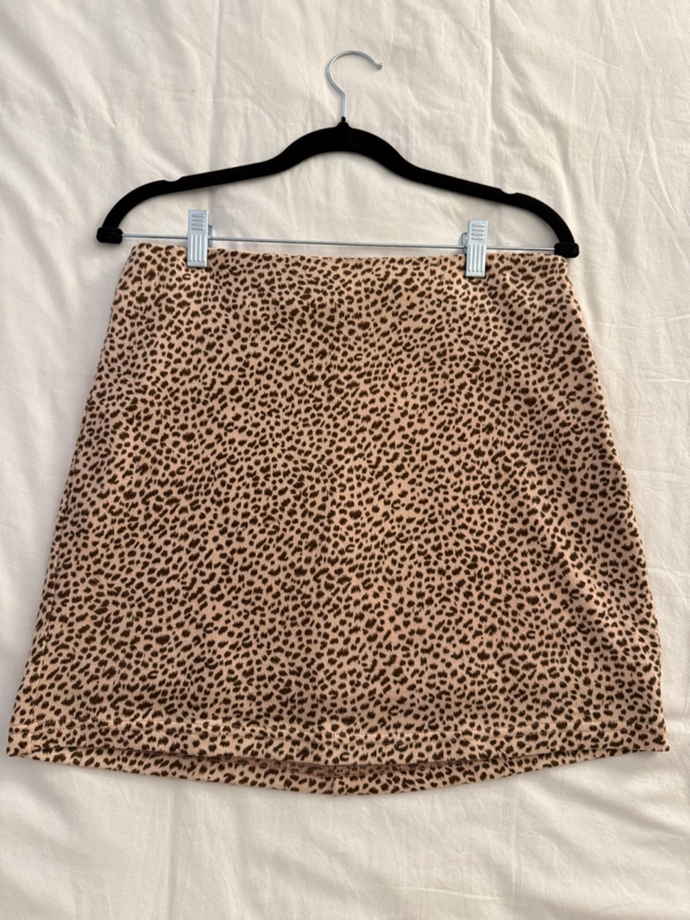 Le Lis knit leopard mini skirt